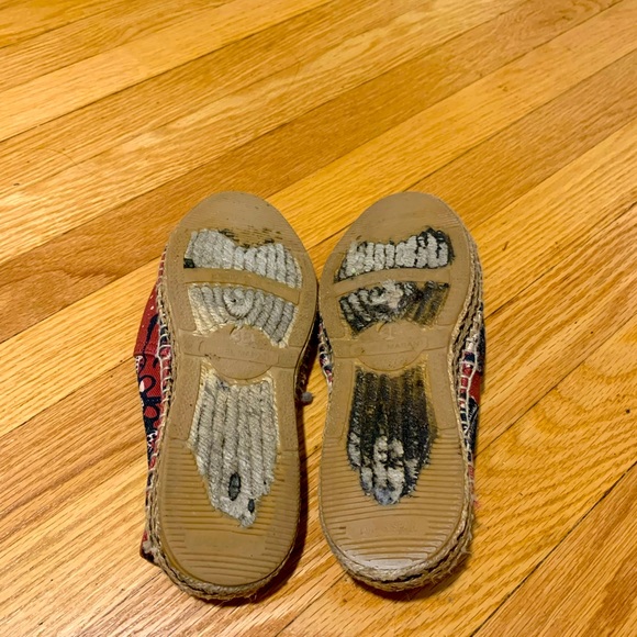 Isabel Marant Étoiles Red Patterned Espadrilles Size 7 - Picture 3 of 5